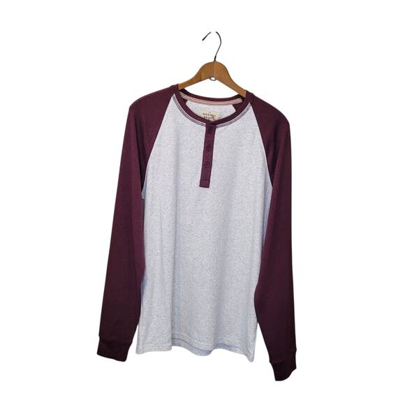 The Normal Brand Puremeso Long Sleeve Henley Shirt New Medium Gorpcore - Picture 1 of 9